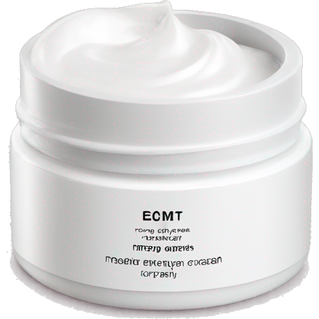 Body moisturizer cream pot with label