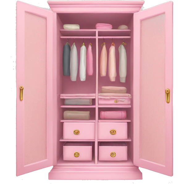 Large fancy pastel pink closet
