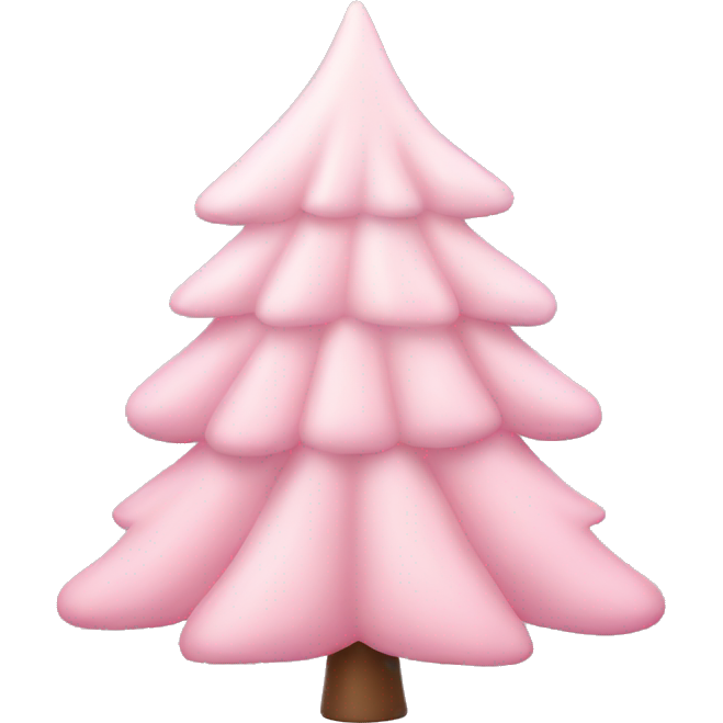 Pastel pink christmas tree
