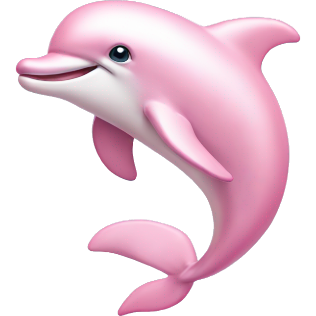 Pastel pink colors dolphin