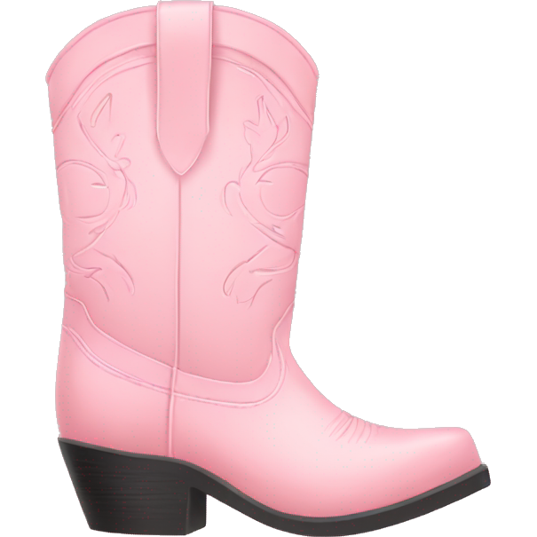 Pastel pink cowgirl boots