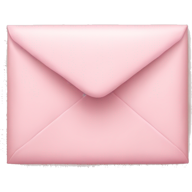 Pastel pink envelope