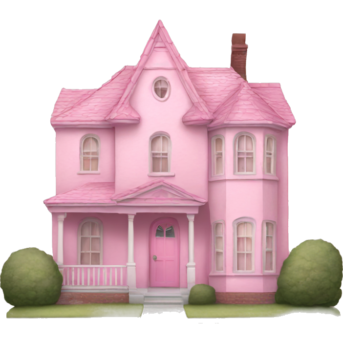Pastel pink house