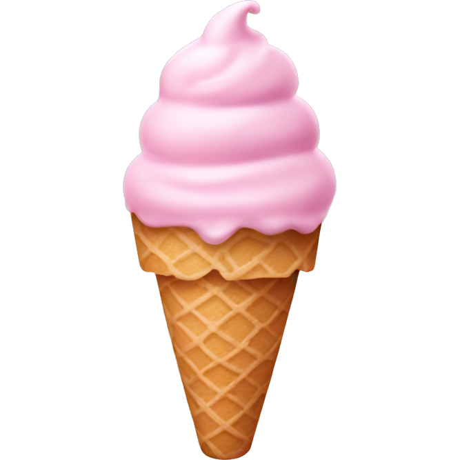 Pastel pink ice cream