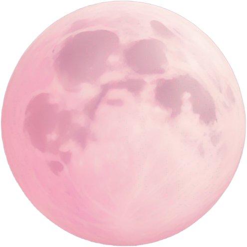 Pastel pink moon