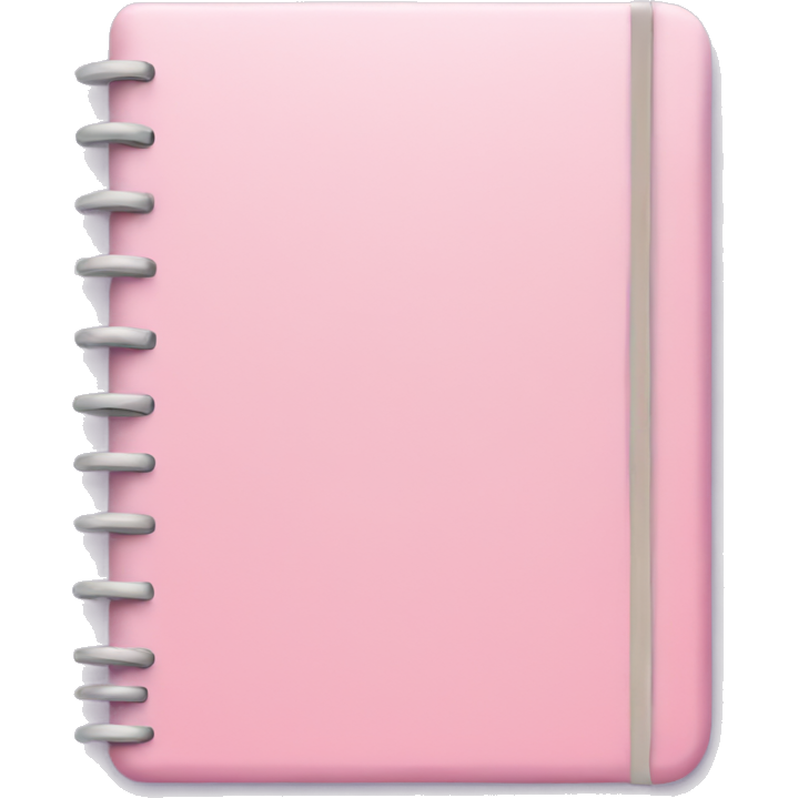 Pastel pink notebook