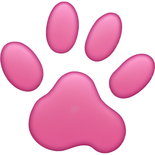 Pink paw print