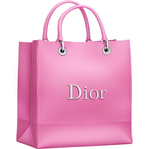 Pink shopping bags Dior