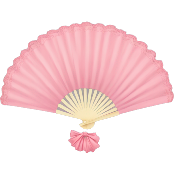 Rococo pink fan