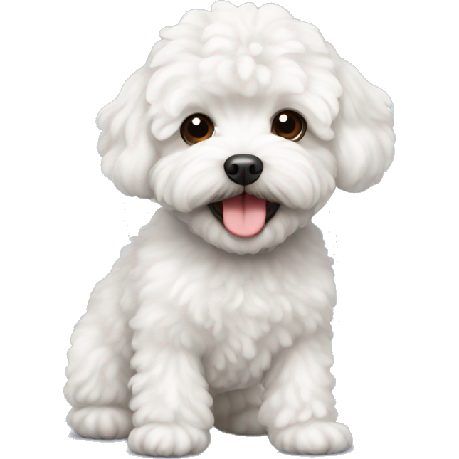 White curly maltipoo