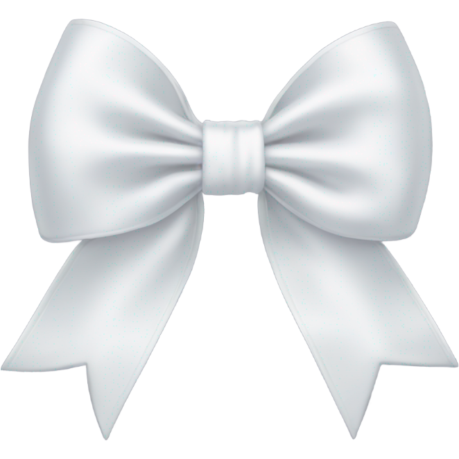 White satin bow