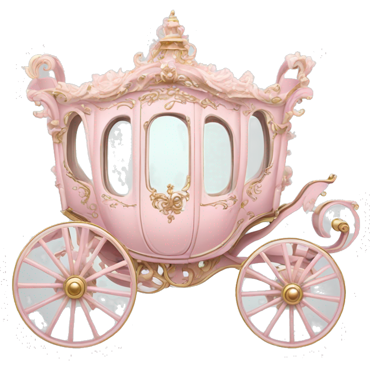 Rococo carriage pale pink