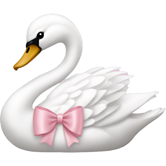 Swan light pink bow