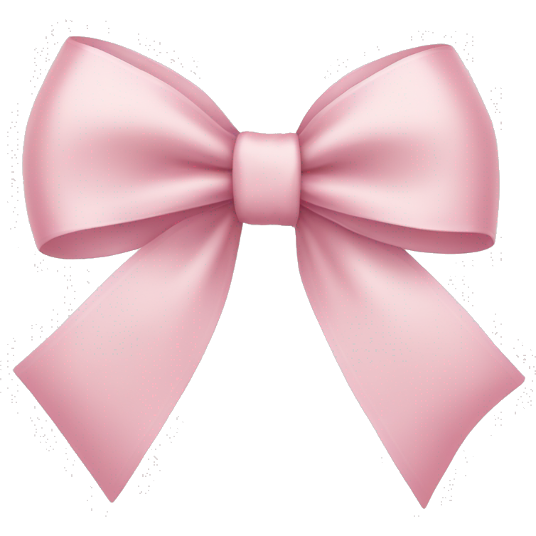 Light pink ribbon bow