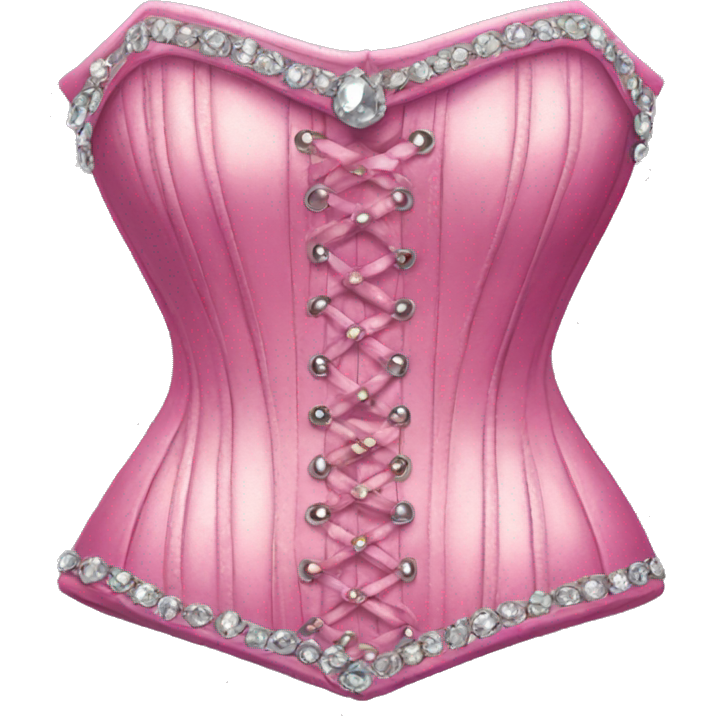 Jeweled pink corset