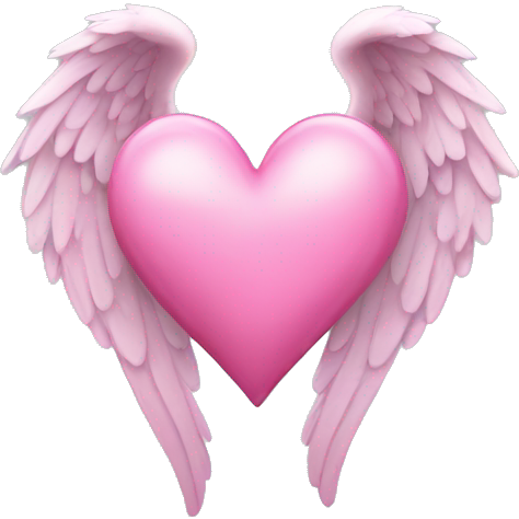 Pink angel heart