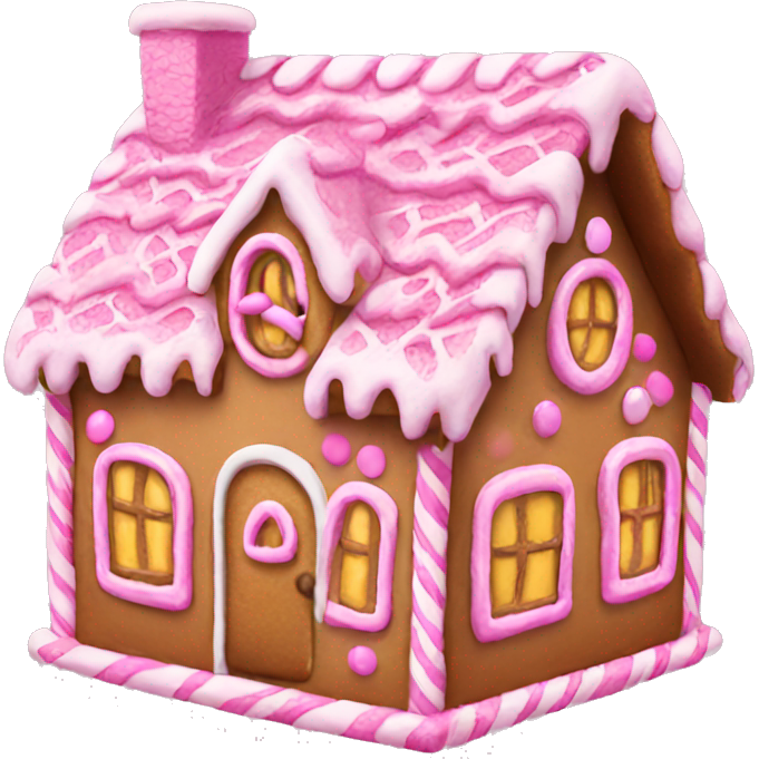 Pink gingerbread house