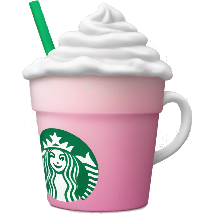 Starbucks cup pink drink with cold foam