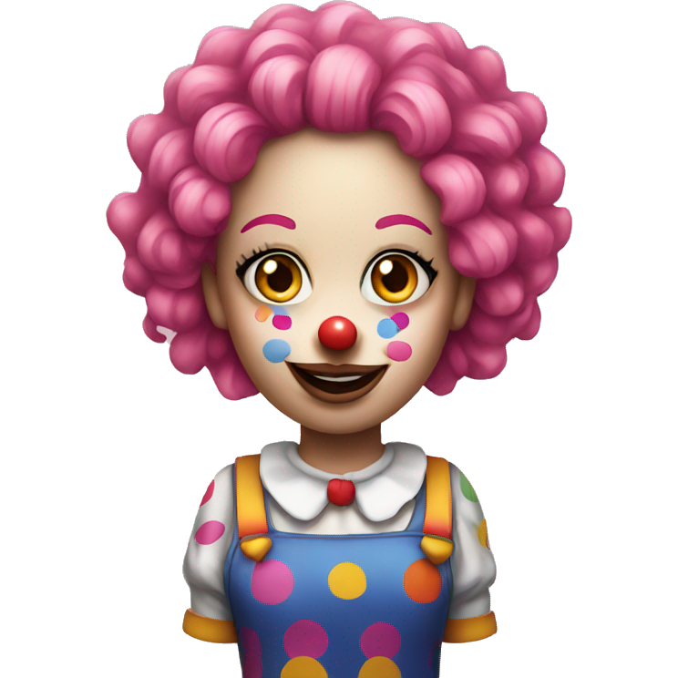 Female Clown wit pink hair