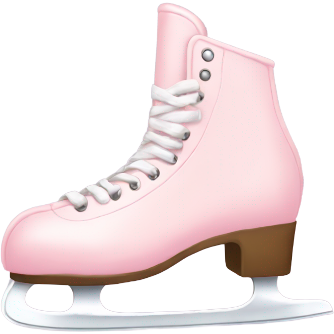 Pastel pink ice skates