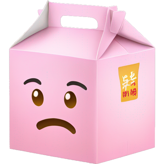 Pastel asian takeout box