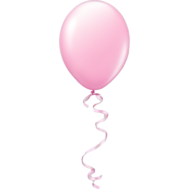Pretty light pink birthday balloons
