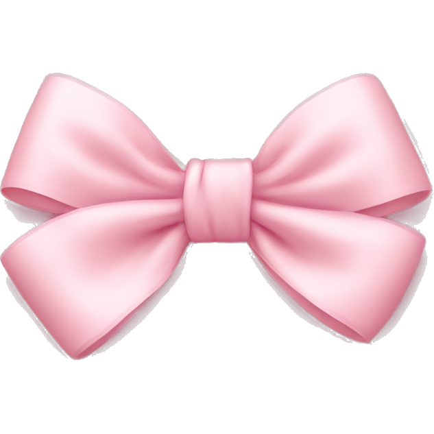 Light pink bow on light pink bow