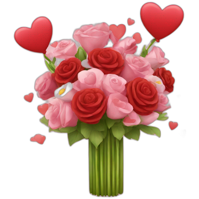 Valentine’s Day flower bouquet