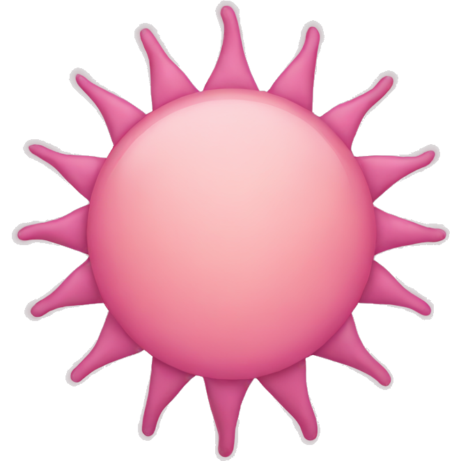 Pink sun