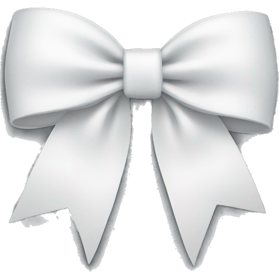 White bow