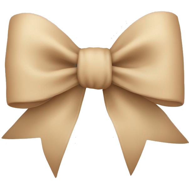 Beige bow