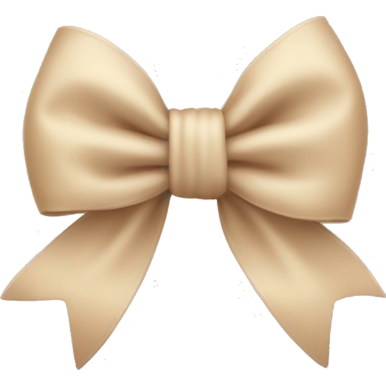 Cute beige bow