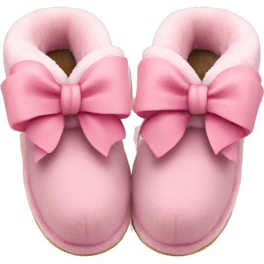 Pink Ugg slippers bows