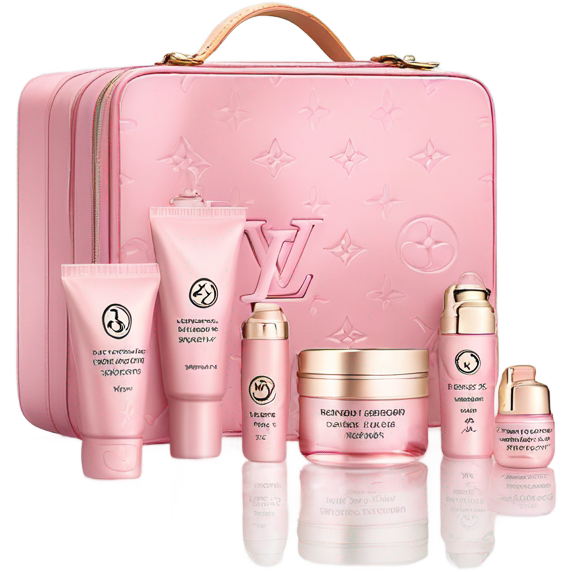 Louis vuitton pink skincare kit