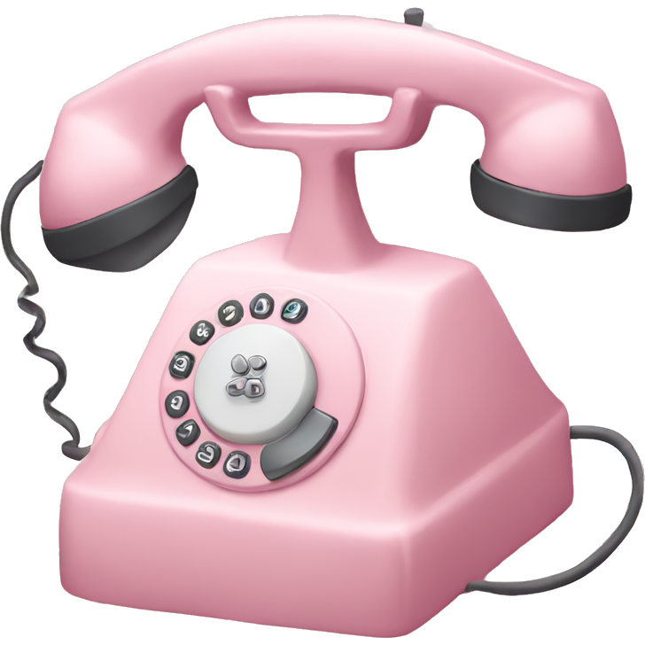 Pastel pink telephone