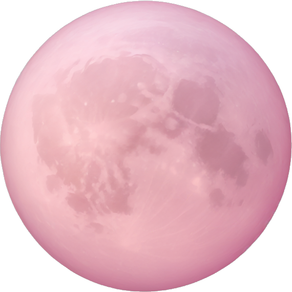 Pastel pink moon