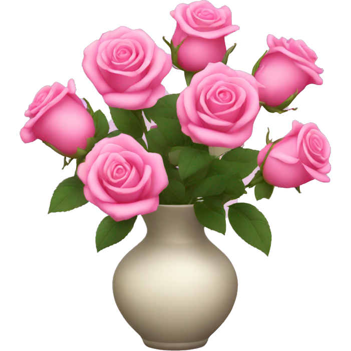 Pink roses in vase