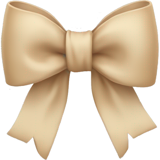 Beige bow