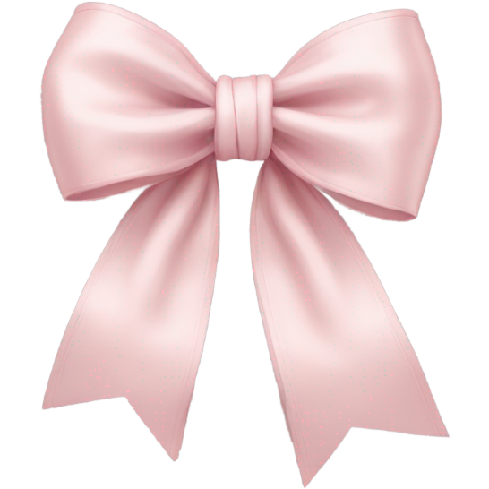 Pale pink coquette bow