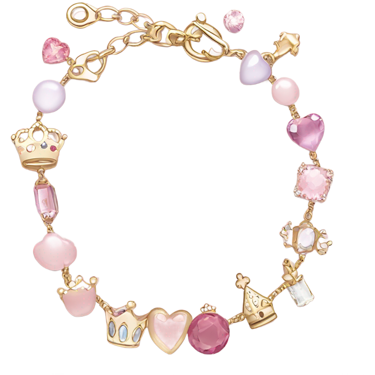 Pink princess bracelet