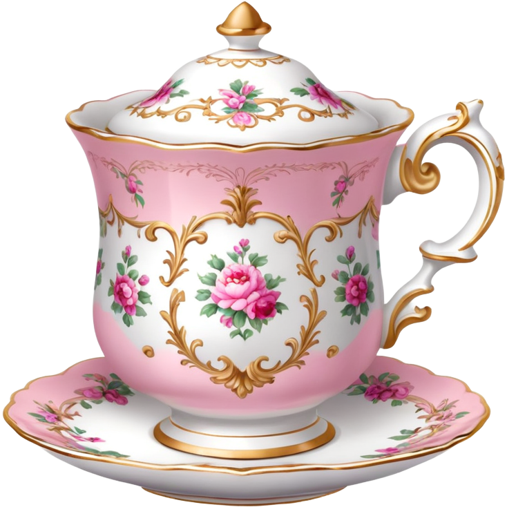 Rococo teacup pink