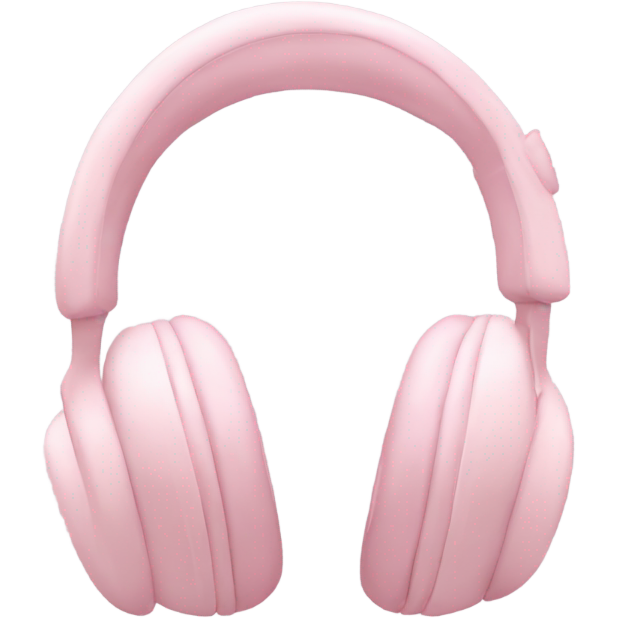 Pastel pink headphone