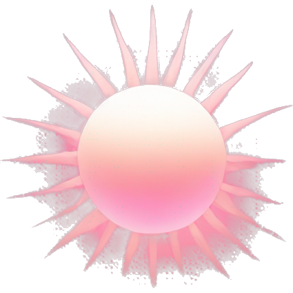 Pink rising sun