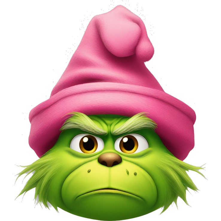 Grinch with pink hat