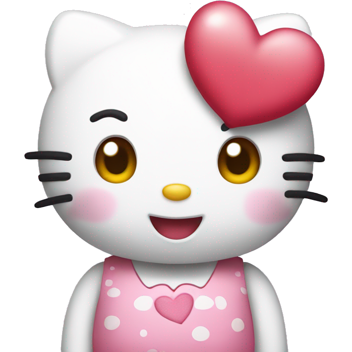 Hello kitty in love