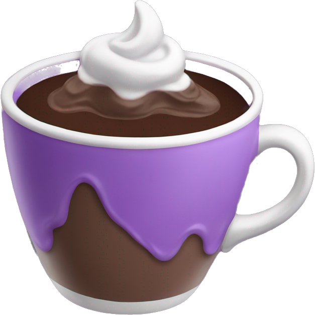 A purple hot chocolate