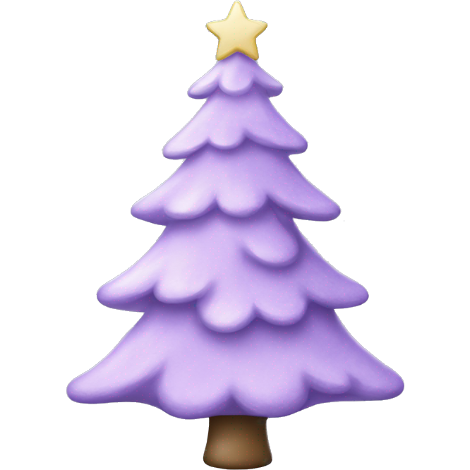 Pastel purple christmas tree
