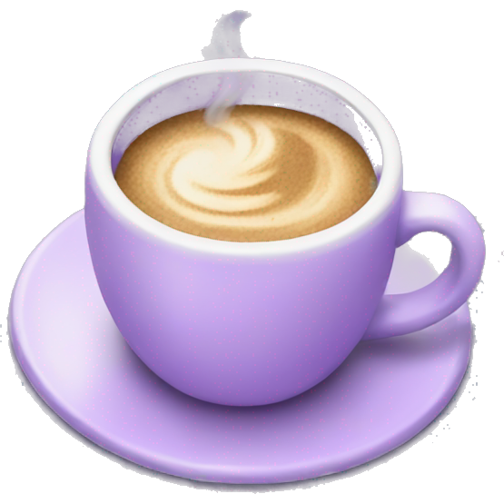 Pastel purple coffee