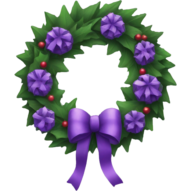 Purple Christmas wreath