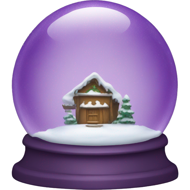 Purple snow globe